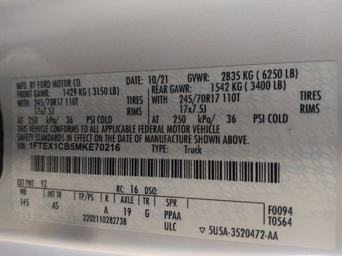 Used 2021 Ford F150 XL w/ Equipment Group 101A High RWD image 33