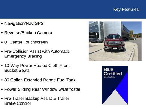 Certified 2019 Ford F150 XLT w/ Equipment Group 302A Luxury AWD/4WD image 31