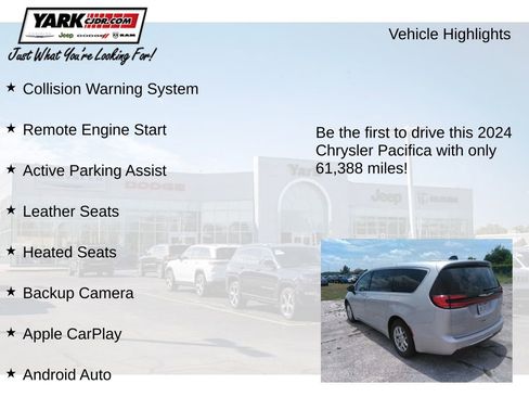 Certified 2024 Chrysler Pacifica Touring-L FWD image 12