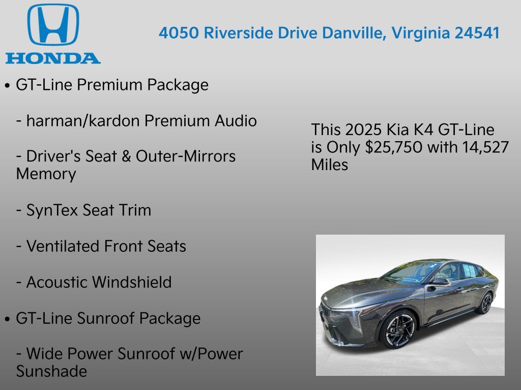 Used 2025 Kia K4 GT-Line w/ GT-Line Premium Package FWD image 7