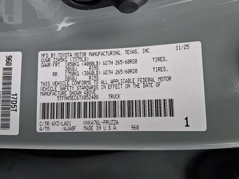 New 2026 Toyota Tundra Platinum image 20