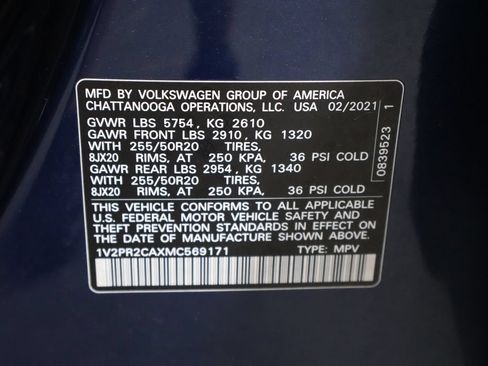 Used 2021 Volkswagen Atlas SE FWD image 41
