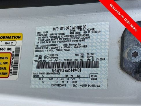 Certified 2021 Ford Mustang GT Premium w/ Ford Safe & Smart Package image 36