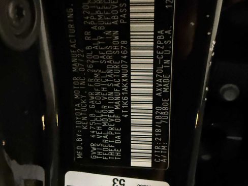 Certified 2022 Toyota Camry XSE image 40