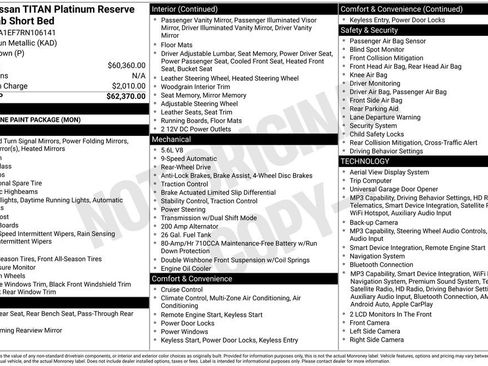 Used 2024 Nissan Titan Platinum Reserve RWD image 6
