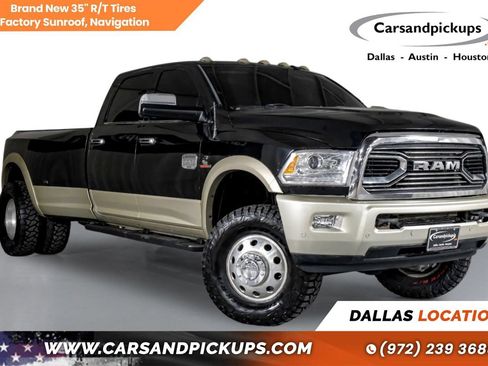 Used 2018 RAM 3500 Laramie Longhorn w/ Protection Group AWD/4WD image 1