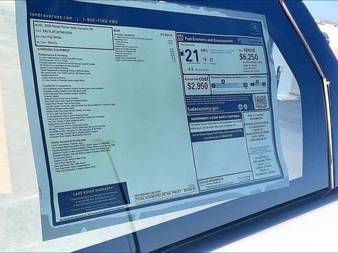 New 2026 Land Rover Range Rover Velar Dynamic SE image 16