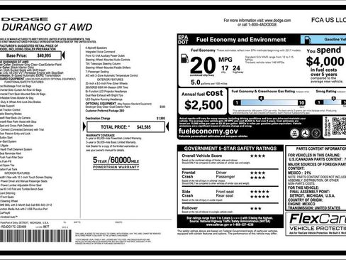 New 2026 Dodge Durango GT image 2
