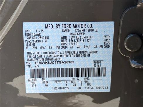 New 2026 Ford Explorer Tremor w/ Tremor Ultimate Package image 24