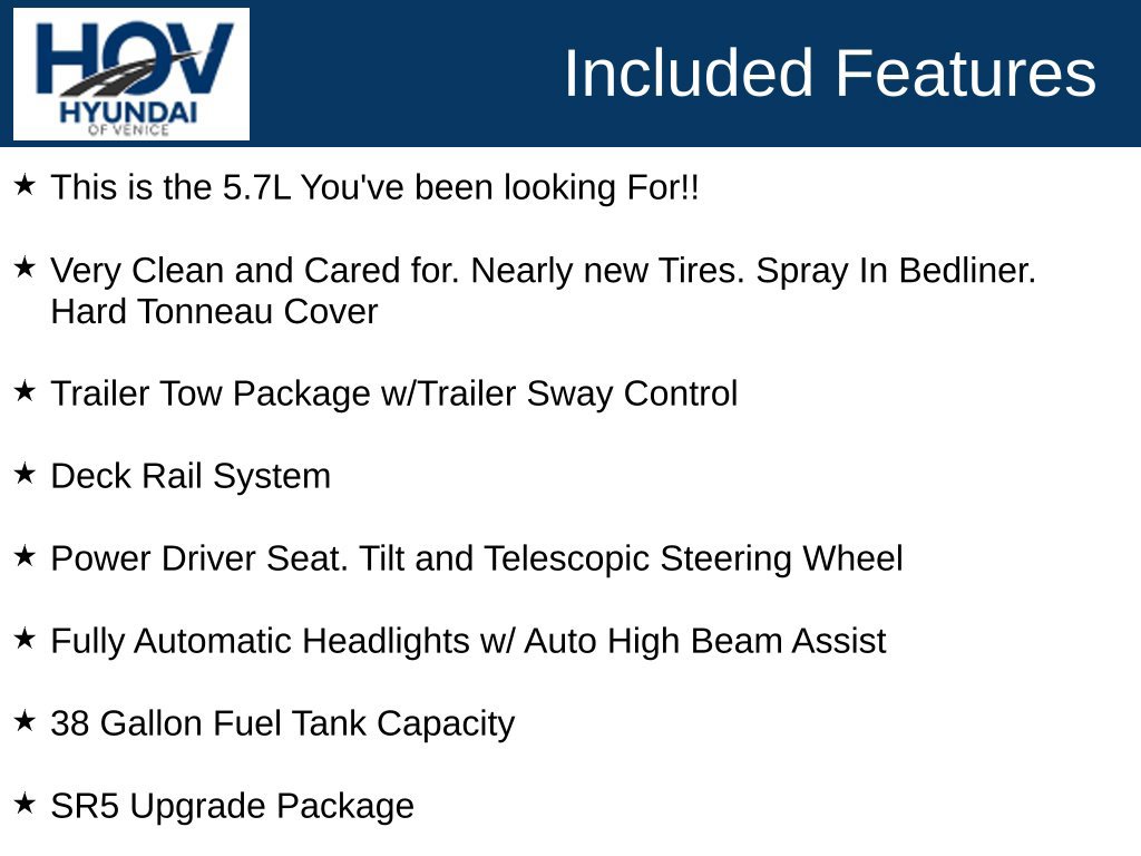 Used 2019 Toyota Tundra SR5 w/ SR5 Upgrade Package AWD/4WD image 4