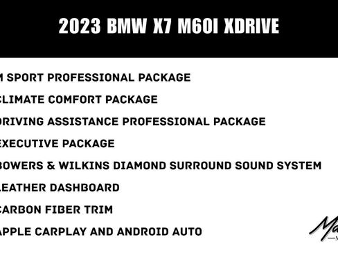 Used 2023 BMW X7 M60i AWD/4WD image 2