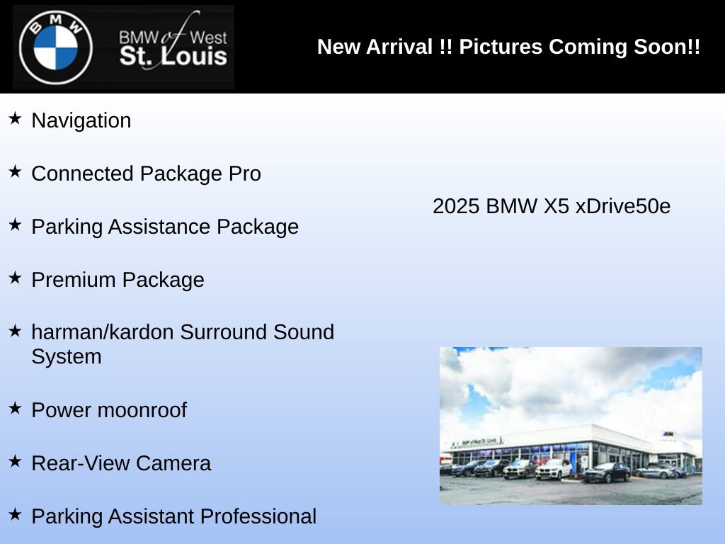 Used 2025 BMW X5 xDrive50e AWD/4WD image 3