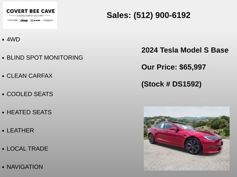 Used 2024 Tesla Model S AWD/4WD image 6
