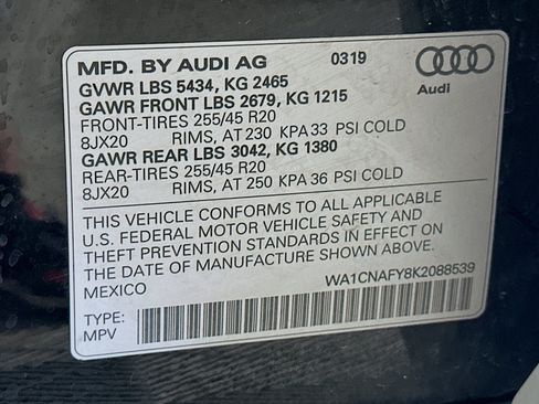 Used 2019 Audi Q5 Prestige AWD/4WD image 12