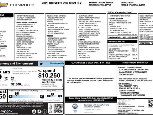 Used 2023 Chevrolet Corvette Z06 image 5