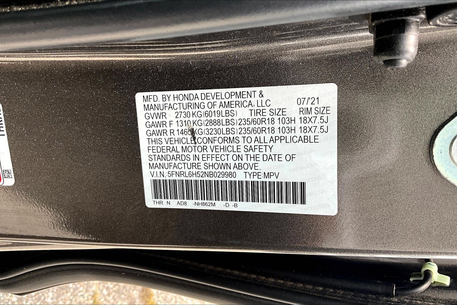 Used 2022 Honda Odyssey EX image 21