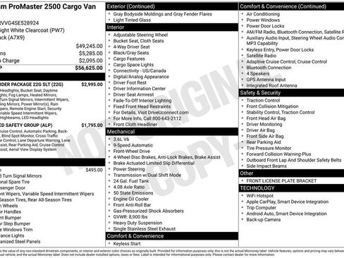 Used 2025 RAM ProMaster 2500 w/ Quick Order Package 22G SLT image 1