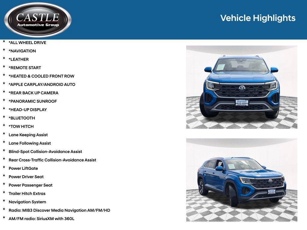 Used 2024 Volkswagen Atlas Cross Sport SEL AWD/4WD image 3