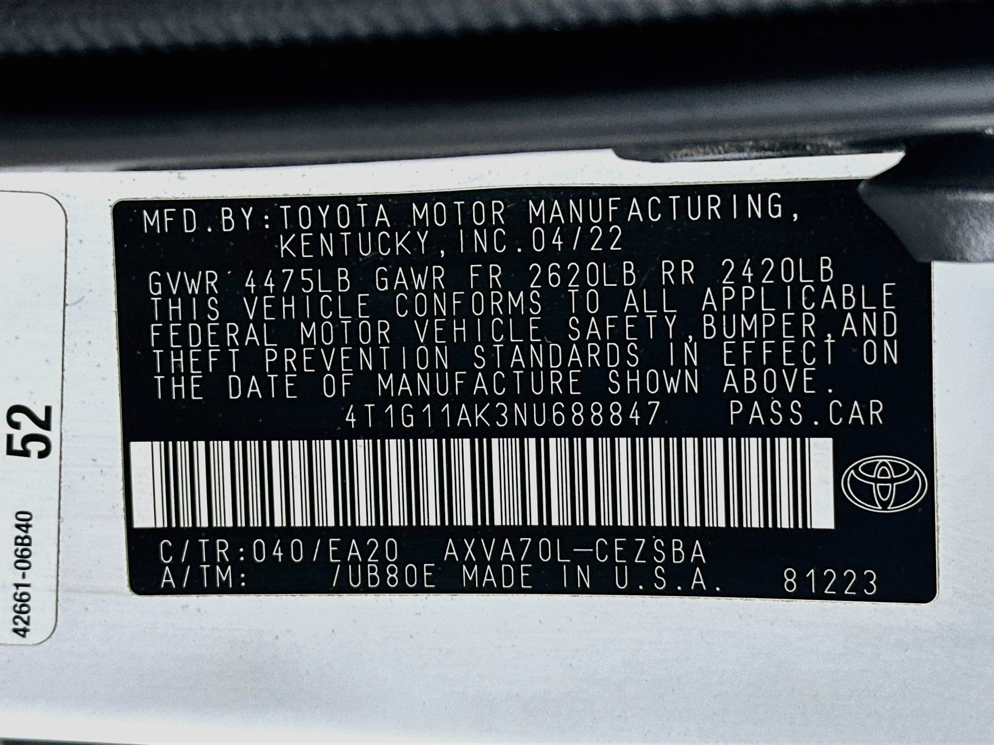 Used 2022 Toyota Camry SE FWD image 12