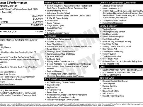 Used 2024 Nissan Z Performance w/ Floor Mat Package image 21