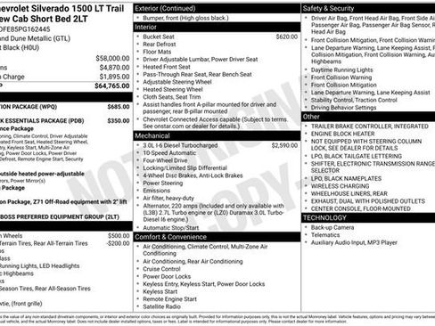 Used 2023 Chevrolet Silverado 1500 LT Trail Boss w/ Protection Package AWD/4WD image 6