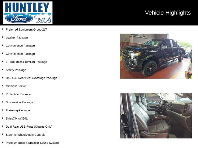 Used 2024 Chevrolet Silverado 1500 LT Trail Boss w/ LT Trail Boss Premium Package AWD/4WD image 2