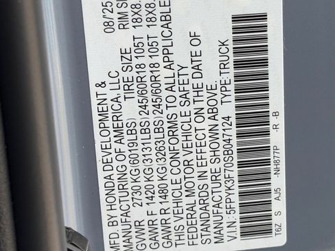 New 2025 Honda Ridgeline TrailSport+ image 26