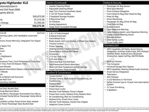 Used 2025 Toyota Highlander XLE image 23