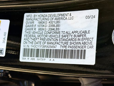 Used 2024 Honda Accord EX image 39