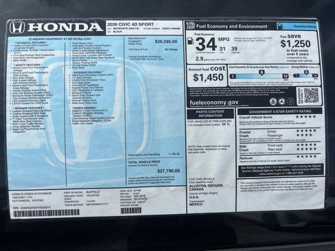 Used 2026 Honda Civic Sport image 25