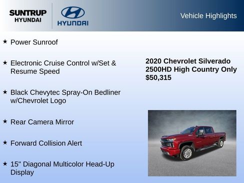 Used 2020 Chevrolet Silverado 2500 High Country w/ Z71 Off-Road Package image 16