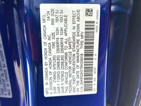 Certified 2024 Honda CR-V EX-L image 2