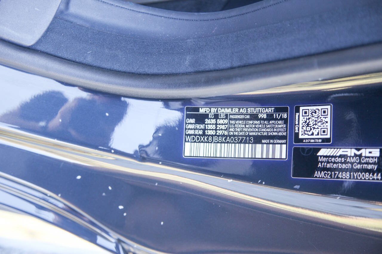 Used 2019 Mercedes-Benz S 63 AMG 4MATIC Cabriolet image 46