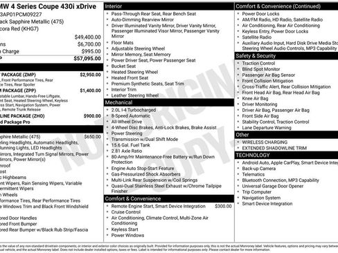 Used 2023 BMW 430i xDrive Coupe w/ M Sport Package AWD/4WD image 17