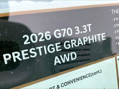 New 2026 Genesis G70 3.3T Prestige AWD/4WD image 9