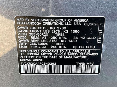 Used 2023 Volkswagen Atlas SE w/ Panoramic Sunroof Package AWD/4WD image 36