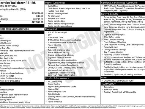 Used 2023 Chevrolet TrailBlazer RS FWD image 47