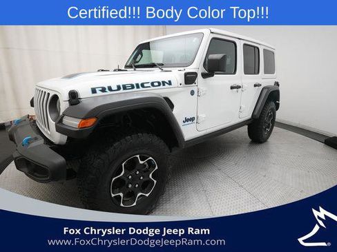 Certified 2023 Jeep Wrangler Unlimited Rubicon 4xe w/ Cold Weather Group AWD/4WD image 1
