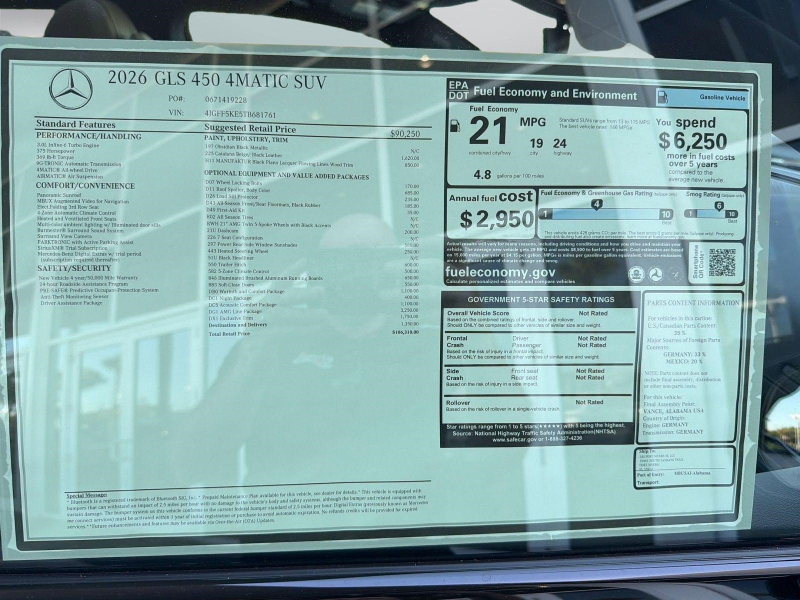 New 2026 Mercedes-Benz GLS 450 4MATIC image 38