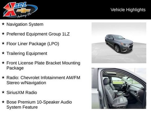 Used 2019 Chevrolet Traverse Premier w/ LPO, Floor Liner Package AWD/4WD image 2