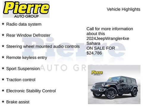 Used 2024 Jeep Wrangler Unlimited Sahara AWD/4WD image 14