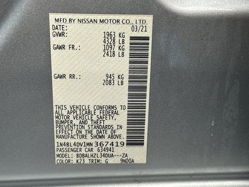 Used 2021 Nissan Altima 2.5 SV image 36