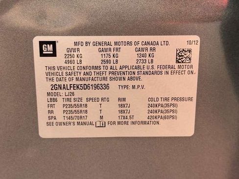 Used 2013 Chevrolet Equinox LTZ w/ LPO, Protection Package image 27