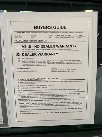 Certified 2026 Hyundai Venue SEL FWD image 28