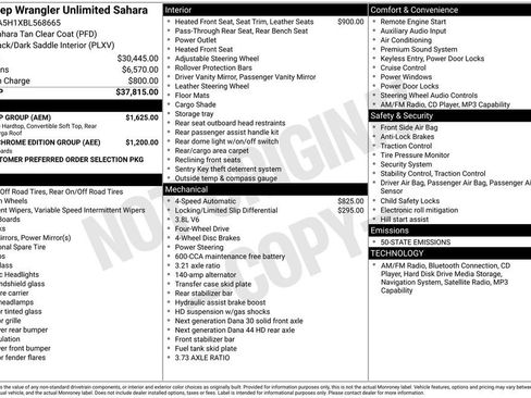 Used 2011 Jeep Wrangler Unlimited Sahara w/ Dual Top Group image 7