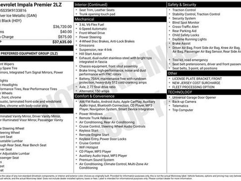 Used 2019 Chevrolet Impala Premier image 11