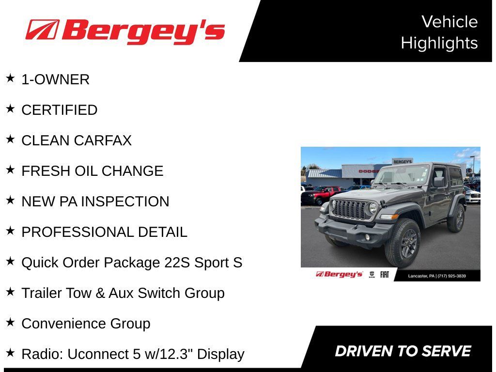 Used 2025 Jeep Wrangler Sport AWD/4WD image 8