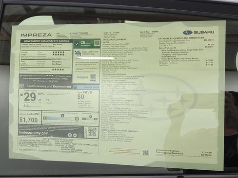 New 2026 Subaru Impreza 2.0i Sport AWD/4WD image 16