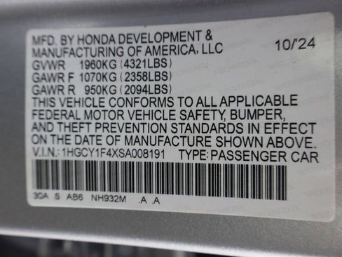 Used 2025 Honda Accord SE image 35