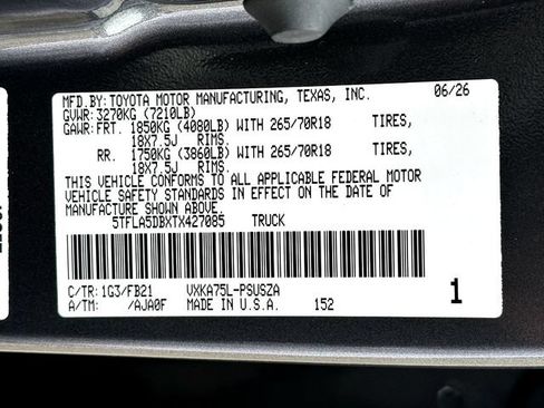 New 2026 Toyota Tundra SR5 AWD/4WD image 24